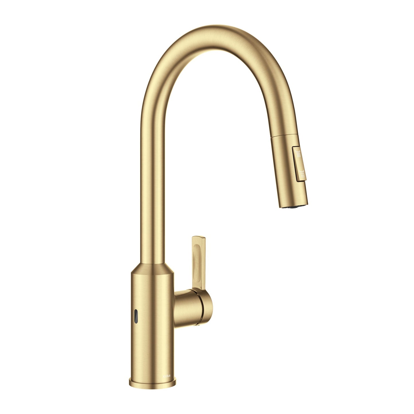 KRAUS Oletto Touchless Pull-Down Kitchen Faucet in Brushed Brass - KSF-2830BB