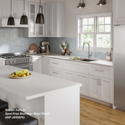 KRAUS Oletto Touchless Pull-Down Kitchen Faucet in Spot-Free Antique Champagne Bronze - KSF-2830SFACB