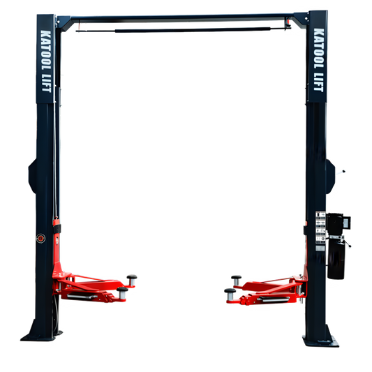 Katool Two Post Asymmetrical Vehicle Lift 11,000lbs Single Point Lock Release - KT-AS110D