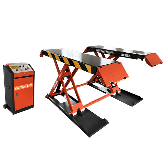 Katool KT-X90E 8,000 lb Mid Rise Scissor Lift - Electric Lock - KT-X90E-110