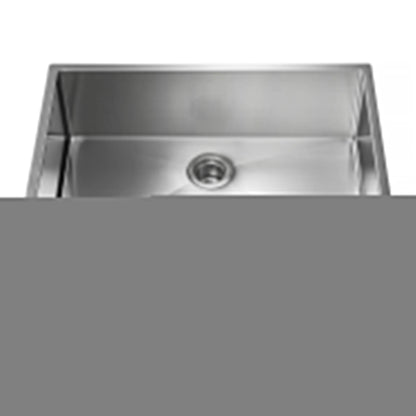 Kibi 32 3/4" x 19" x 10" Handcrafted Undermount Single Bowl Stainless Steel Kitchen Sink With Satin Finish - K1-S33