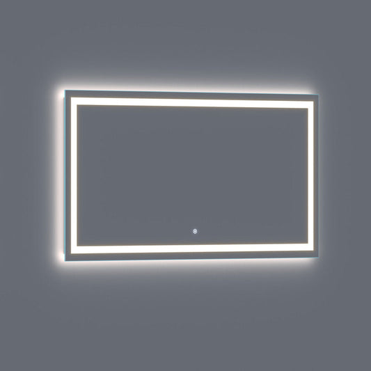 Arpella - Lumina 70 in. x 36 in. LED Lighted Vanity Mirror with Built-In Dimmer and Anti-Fog Feature - LEDSM2070