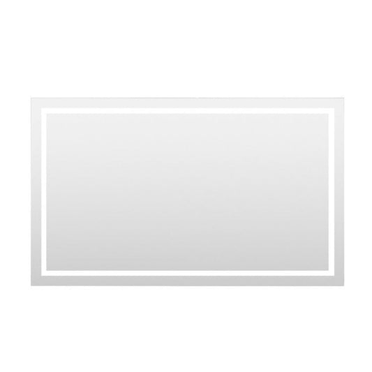 Arpella - Miramar 60x36 Lighted Mirror with Dimmer and Defogger, Wall Switch Direct - LEDWSM6036