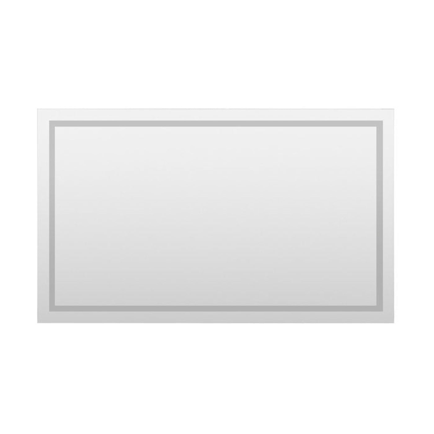 Arpella - Miramar 60x36 Lighted Mirror with Dimmer and Defogger, Wall Switch Direct - LEDWSM6036