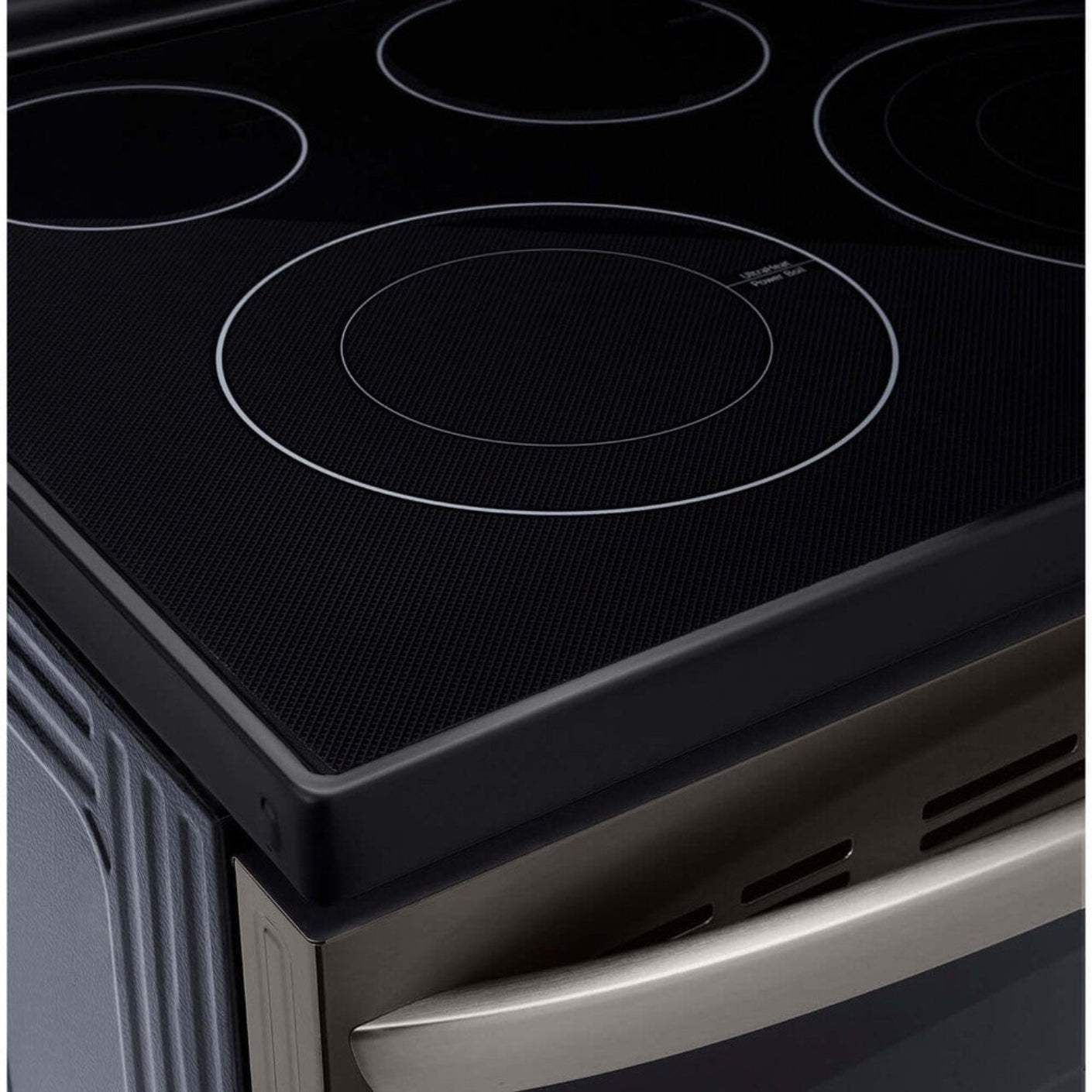 LG 30 in. 6.3-Cu. Ft. Electric Smart Range with InstaView and AirFry, Black Stainless Steel (LREL6325D)