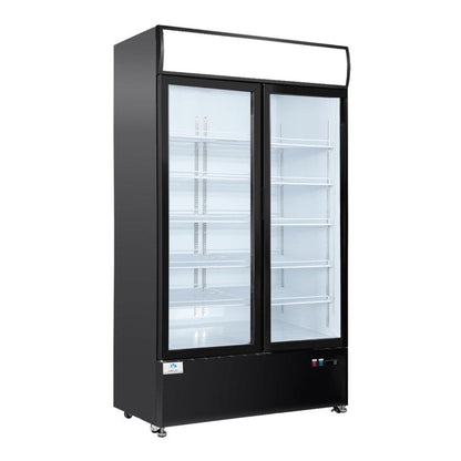 Chef AAA - LG-960M2WP 49" Commercial 2 Glass Door Refrigerator Swing Merchandiser - LG-960M2WP