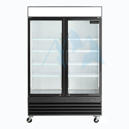 Chef AAA Commercial 47" 2 Glass Door Refrigerator 41.2 cu. ft. - TSM41R