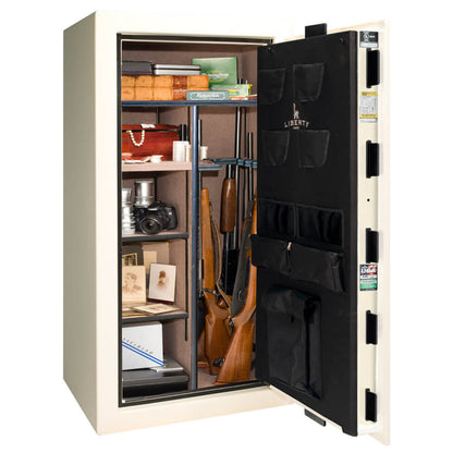 Liberty Safe  Colonial 23 Promo Gun Safe CO23 White Gloss with Flag - LIB Colonial 23 White Flag