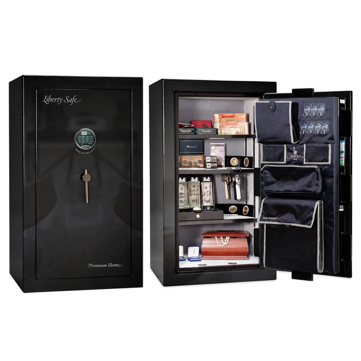 Liberty Safe Liberty Premium 12 Home Safe LP12 Made in USA - LIB Home LP-12 Gray Marble