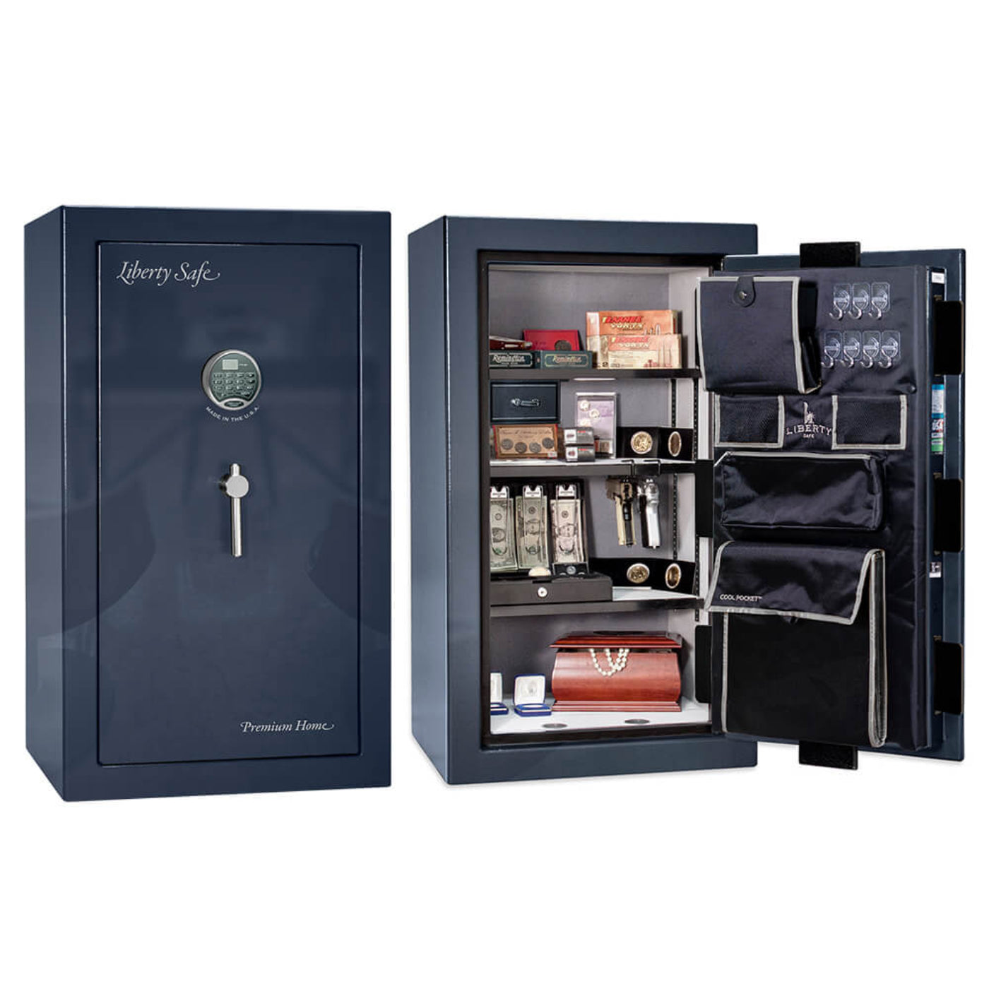 Liberty Safe Liberty Premium 12 Home Safe LP12 Made in USA - LIB Home LP-12 Gray Marble