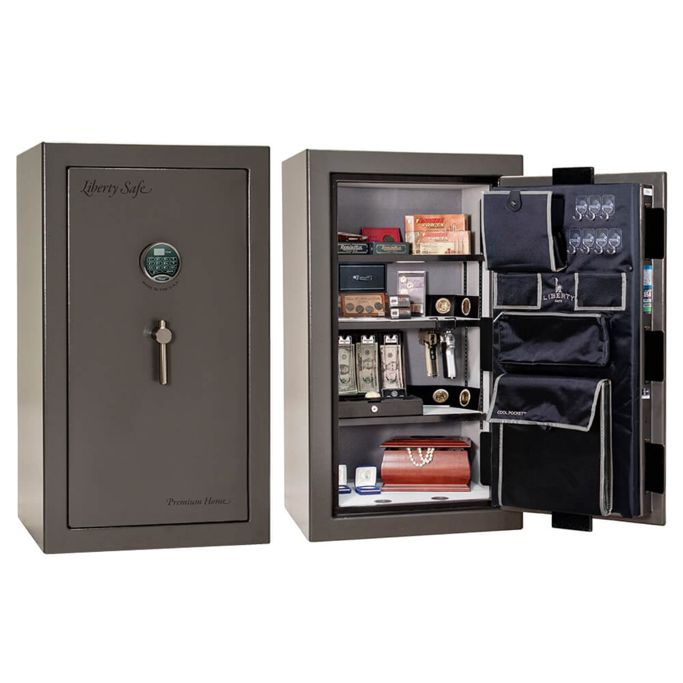 Liberty Safe Liberty Premium 12 Home Safe LP12 Made in USA - LIB Home LP-12 Gray Marble