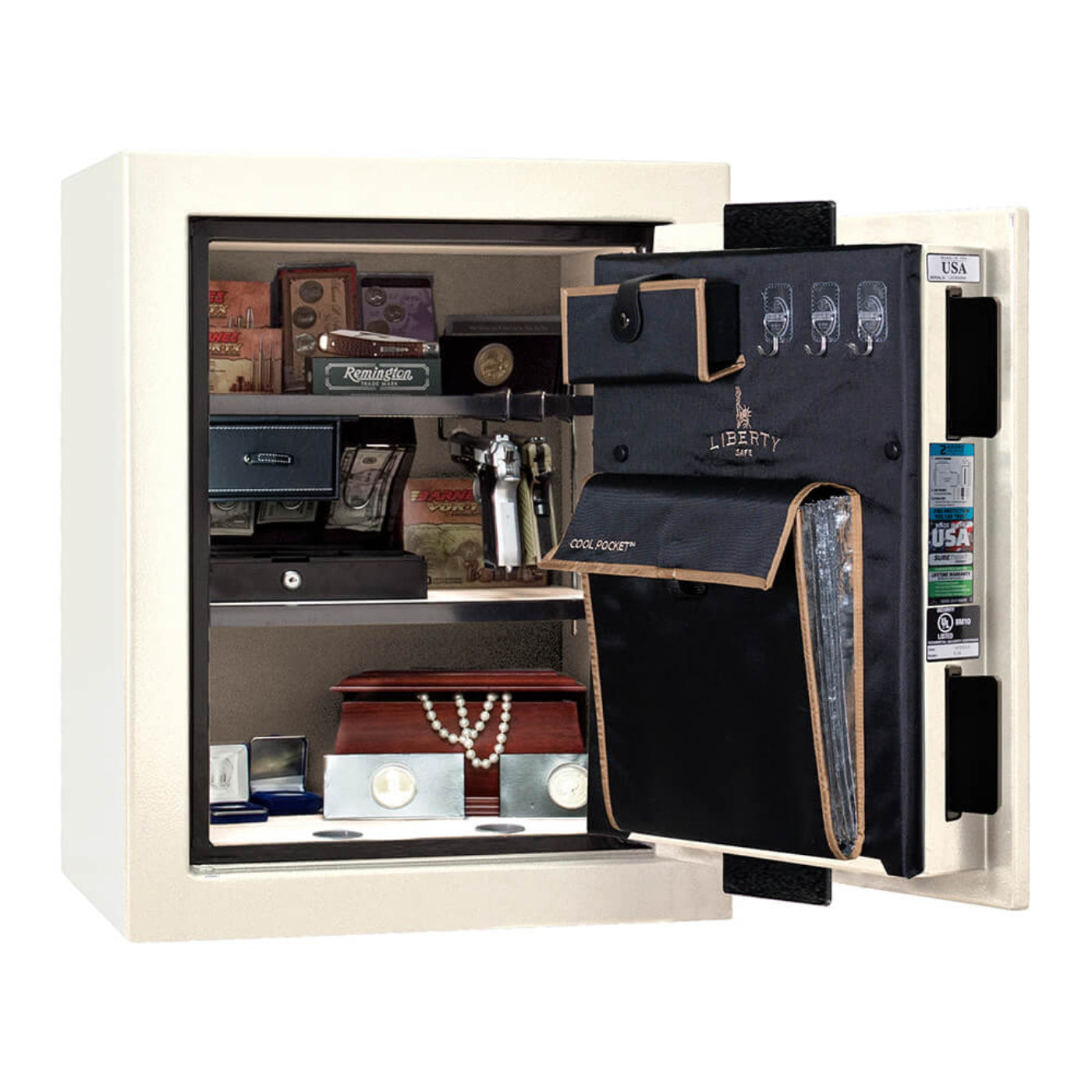 Liberty Safe Liberty Premium 8 Home Safe LP08 Made in USA - LIB Home LP-08 Gray Marble