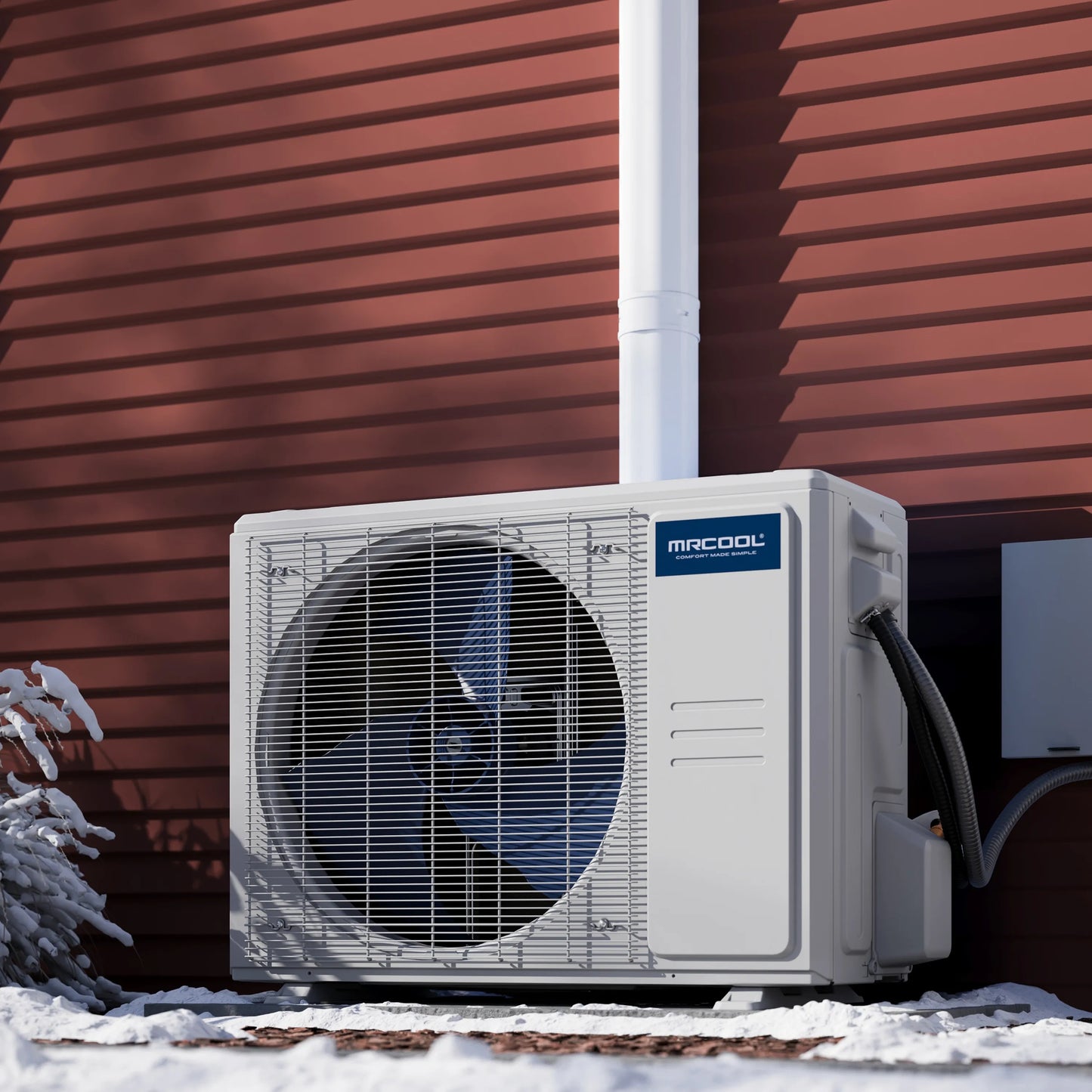 MRCOOL DIY 5th Gen Mini Split - 4-Zone 36,000 BTU Ductless Air Conditioner and Heat Pump Condenser with 18K + 12K + 9K + 6K Wall Mount Air Handlers - DIY5-4Z-36HP-18K12K9K6K