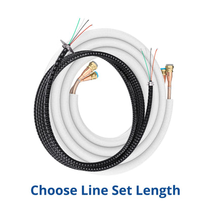 MRCOOL DIY 5th Gen Mini Split - 5-Zone 48,000 BTU Ductless Air Conditioner and Heat Pump Condenser with 24K + 12K + 12K + 6K + 6K Wall Mount Air Handlers - DIY5-5Z-48HP-24K12K12K6K6K