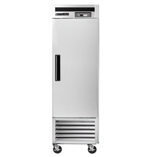 Maxx Cold Single Door Reach-In Freezer, Bottom Mount, 23 cu. ft., Stainless Steel - MCF-23FDHC