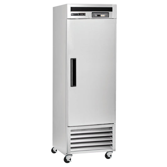 Maxx Cold Single Door Reach-In Freezer, Bottom Mount, 23 cu. ft., Stainless Steel - MCF-23FDHC