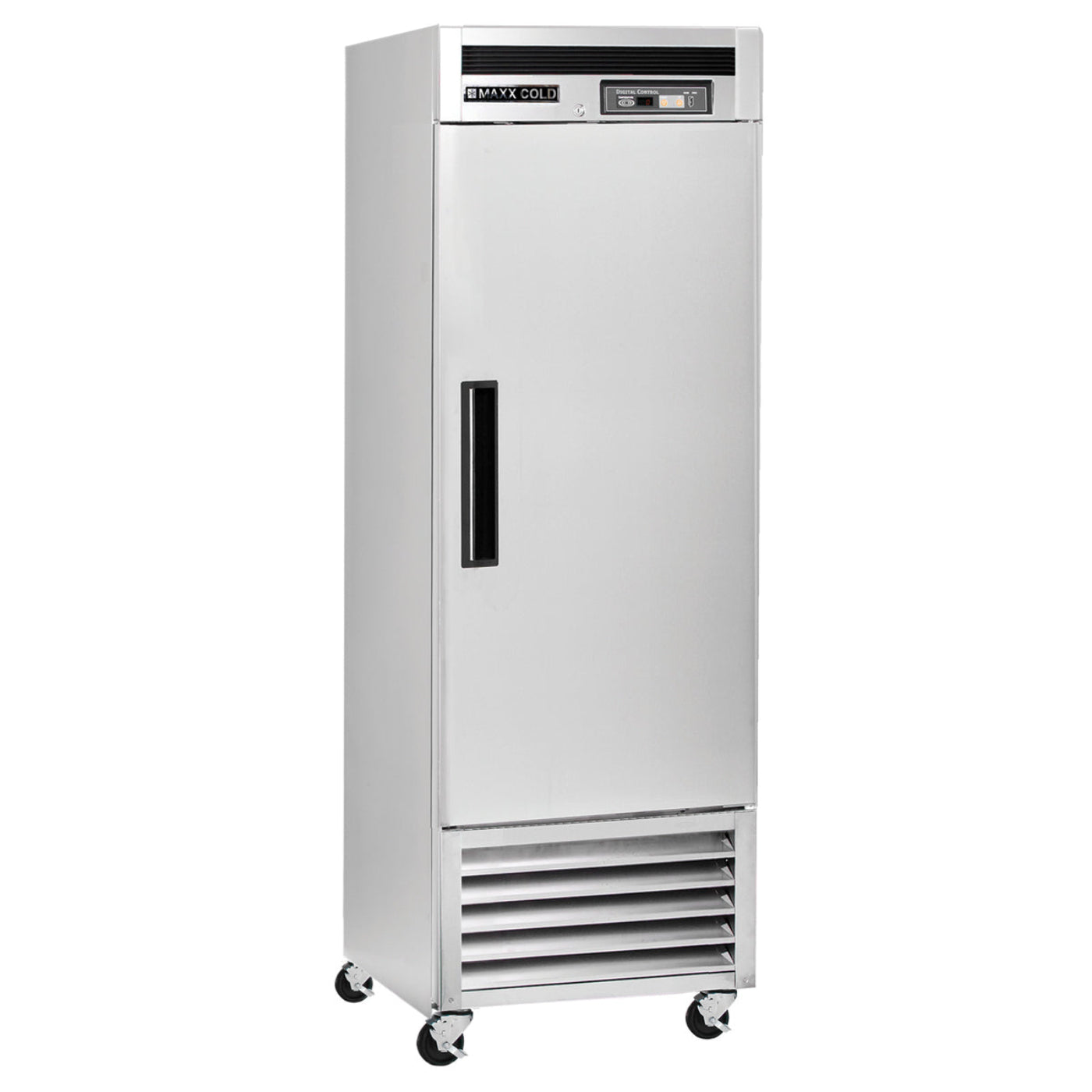 Maxx Cold Single Door Reach-In Freezer, Bottom Mount, 23 cu. ft., Energy Star, Stainless Steel - MCF-23FDHC