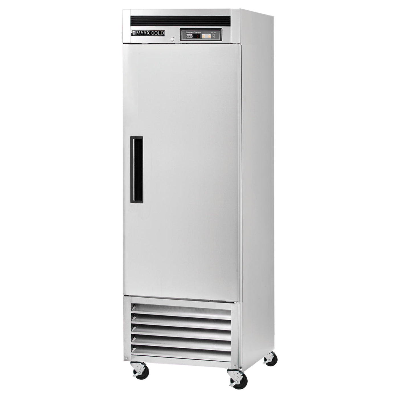 Maxx Cold Single Door Reach-In Freezer, Bottom Mount, 23 cu. ft., Stainless Steel - MCF-23FDHC