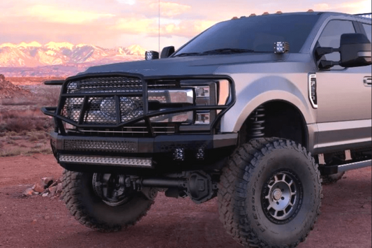 Ranch Hand MFF201BM1 2017-2022 Ford F250/ F350 Superduty Midnight Series Front Bumper With Grille Guard - MFF201BM1