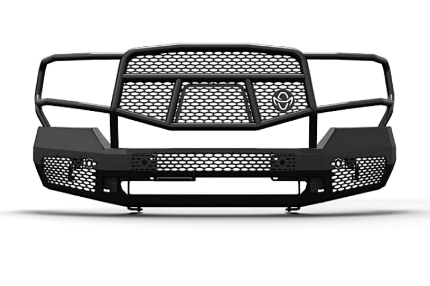 Ranch Hand MFG151BM1 2015-2019 GMC Sierra 2500/3500 Midnight Series Front Bumper With Grille Guard - MFG151BM1