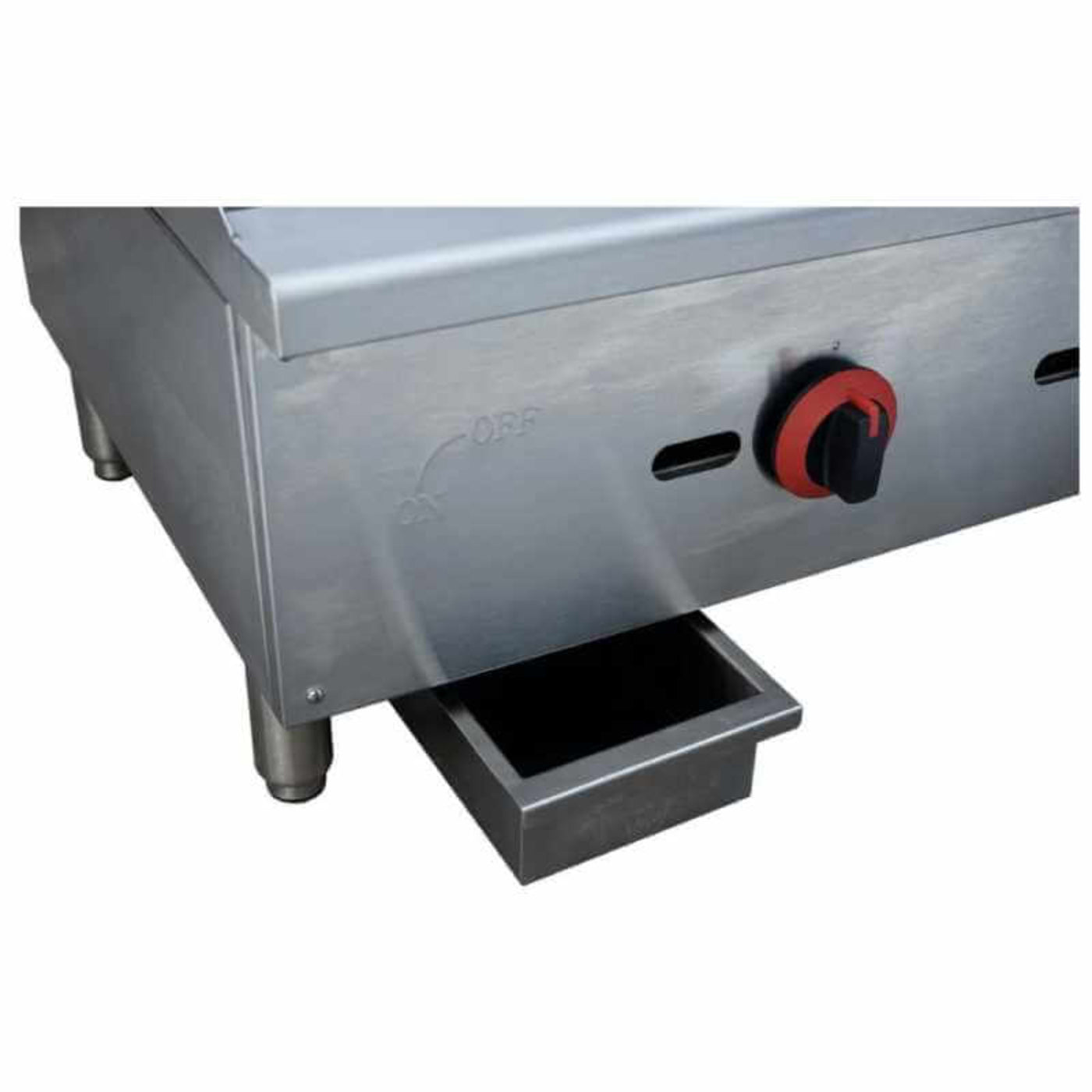 Saba - MG-36 Commercial 36" 3 Burners Griddle Cooktop Natural Gas/Liquid Propane - MG-36