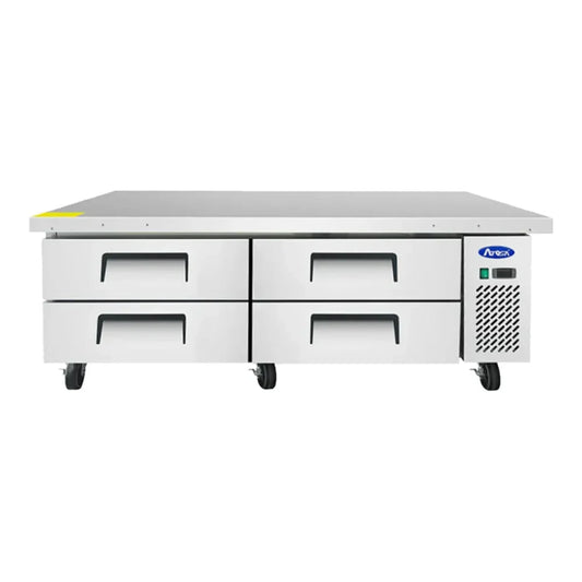 Atosa MGF8453GR 72.4" Four Drawer Refrigerated Chef Base 12.1 Cu.Ft - MGF8453GR