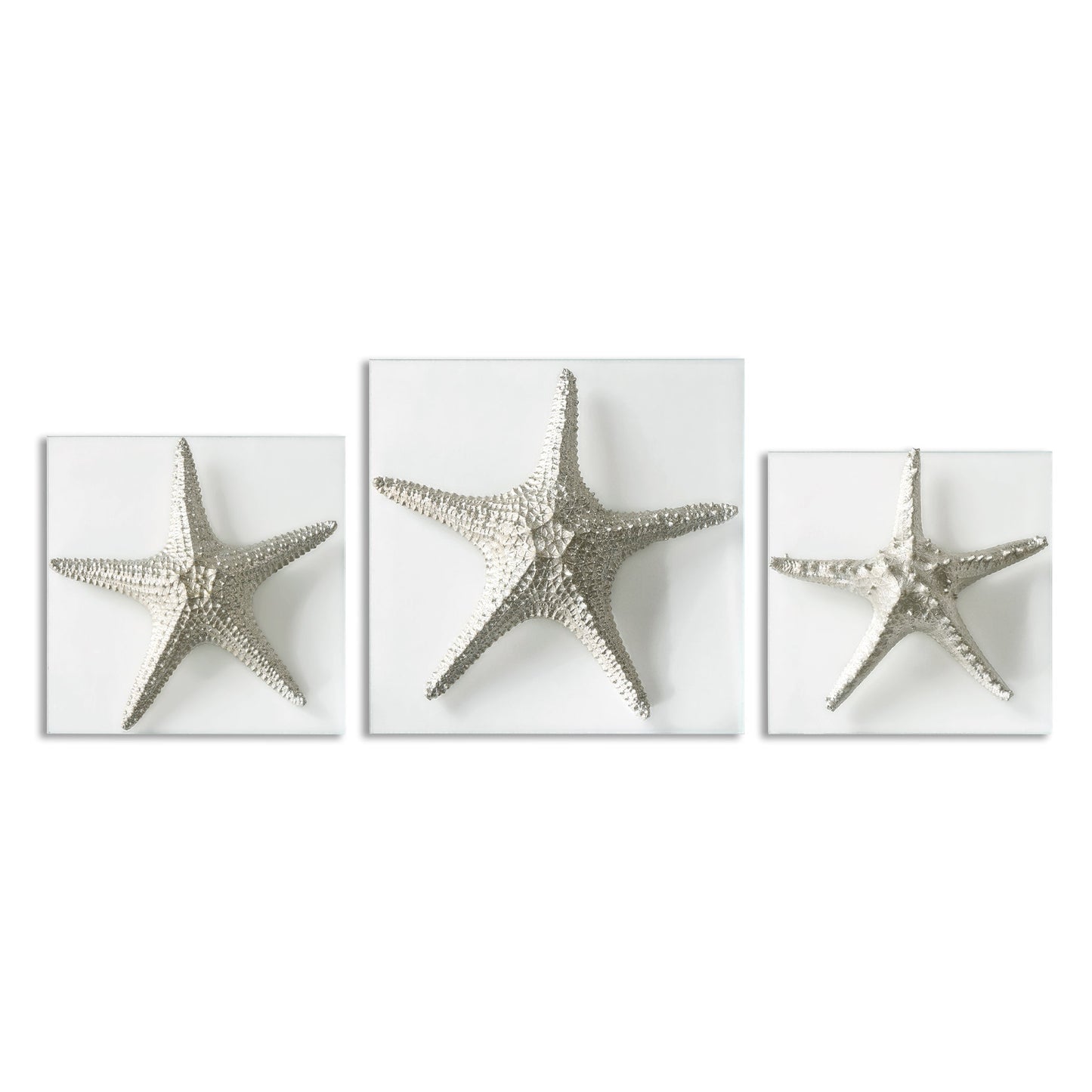 Uttermost Silver Starfish Wall Art, S/3 01129 - 01129