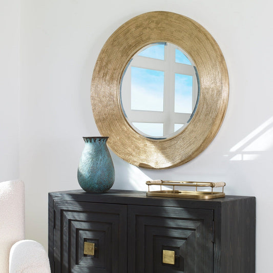 Uttermost Archer Gold Wire Round Mirror 09801 - 09801