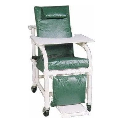 MJM International Bariatric Extra Wide Geriatric PVC Padded Chair with Leg Extensions & Tray MJM International