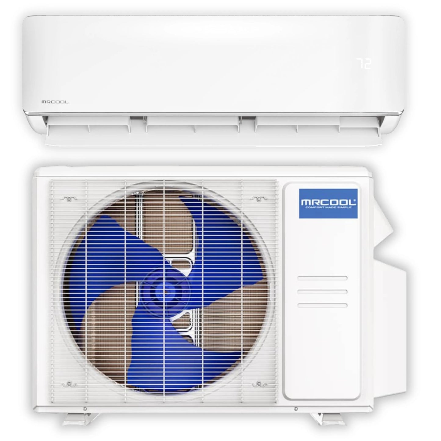 MRCOOL DIY 5th Gen E Star 12,000 BTU Single Zone Mini Split Complete System with 25 Ft. Line Set, 115V  - DIY-12-HP-WM-115D25-O