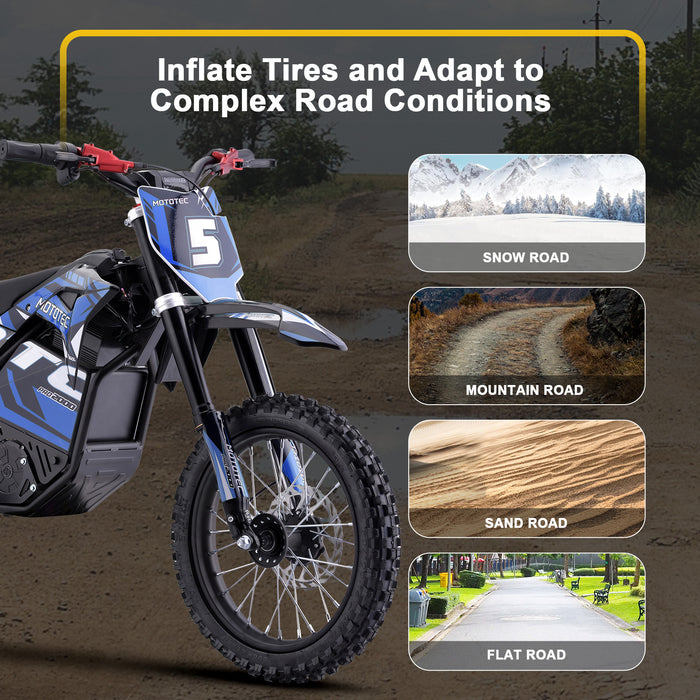 MotoTec Pro 60V/15.6Ah 2000w Lithium Electric Dirt Bike