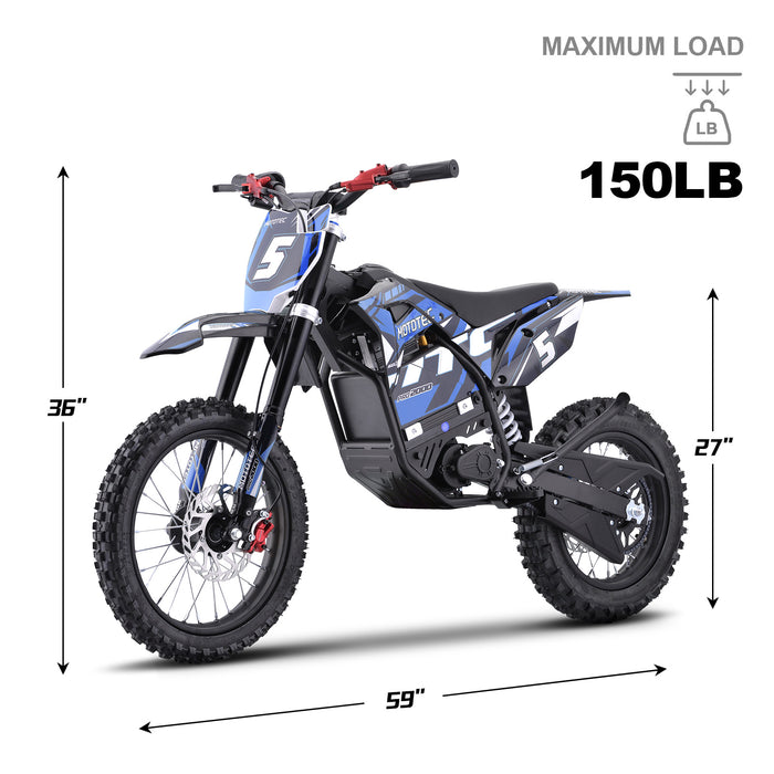 MotoTec Pro 60V/15.6Ah 2000w Lithium Electric Dirt Bike