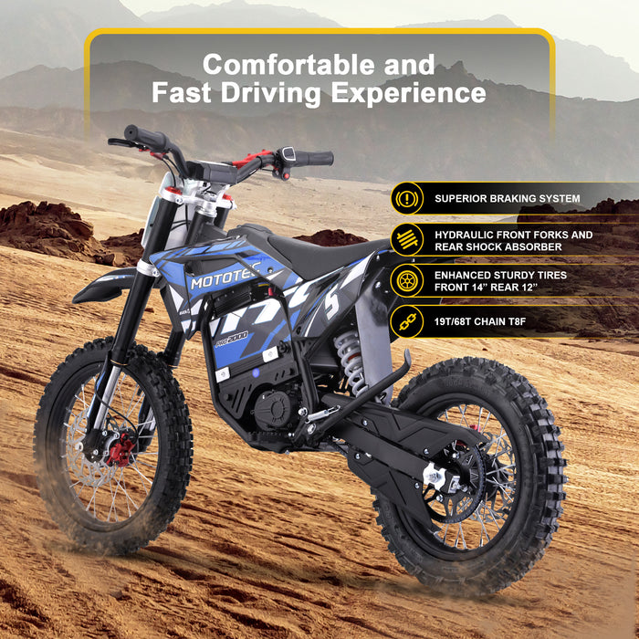 MotoTec Pro 60V/15.6Ah 2000w Lithium Electric Dirt Bike