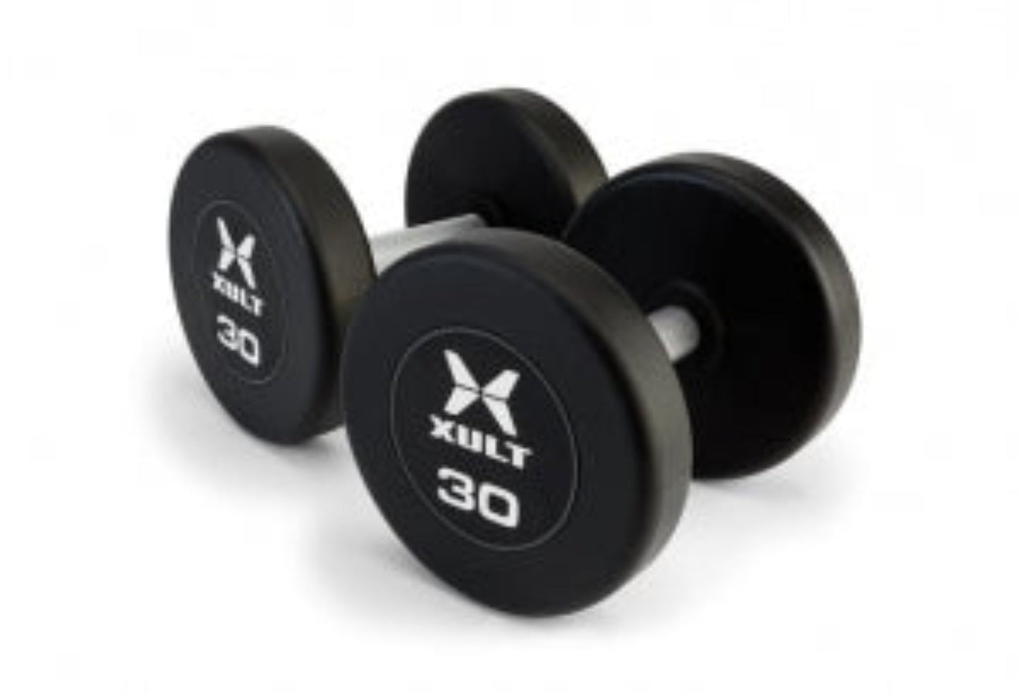 Johnson Health Tech XULT Urethane Multi-Sided Dumbbells - XULT Urethane Multi-Sided Dumbbell Pair, Black Plus, 55 lb. - XT-055URE-MTI-P