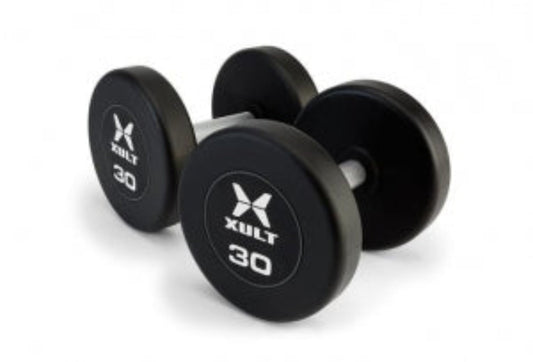 Johnson Health Tech XULT Urethane Multi-Sided Dumbbells - XULT Urethane Multi-Sided Dumbbell Pair, Black Plus, 60 lb. - XT-060URE-MTI-P