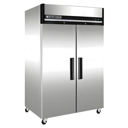 Maxx Cold Double Door Reach-In Freezer, Top Mount, 49 cu. ft., in Stainless Steel - MXCF-49FDHC