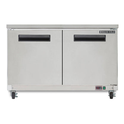 Maxx Cold Double Door Undercounter Freezer, 15.5 cu. ft. Storage Capacity, in Stainless Steel - MXCF60UHC