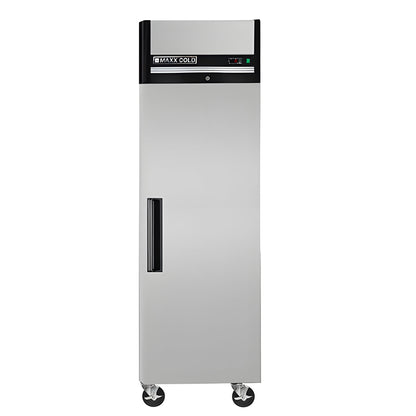 Maxx Cold Single Door Reach-In Refrigerator, Top Mount, 23 cu. ft., Energy Star, in Stainless Steel - MXCR-23FDHC