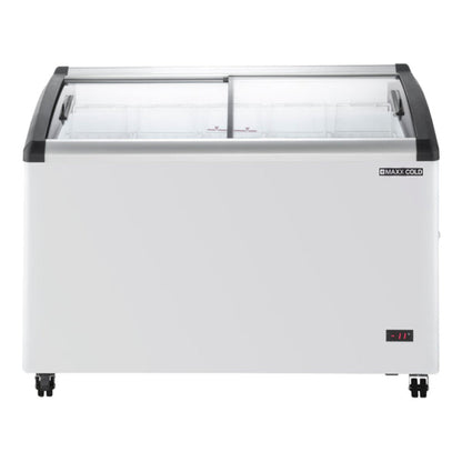 Maxx Cold Curved Glass Top Chest Freezer Display, 8.62 cu. ft. Storage Capacity, in White - MXF48CHC-5