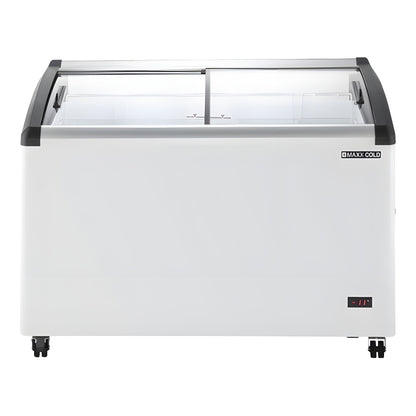 Maxx Cold Curved Glass Top Chest Freezer Display, 8.62 cu. ft. Storage Capacity, in White - MXF48CHC-5