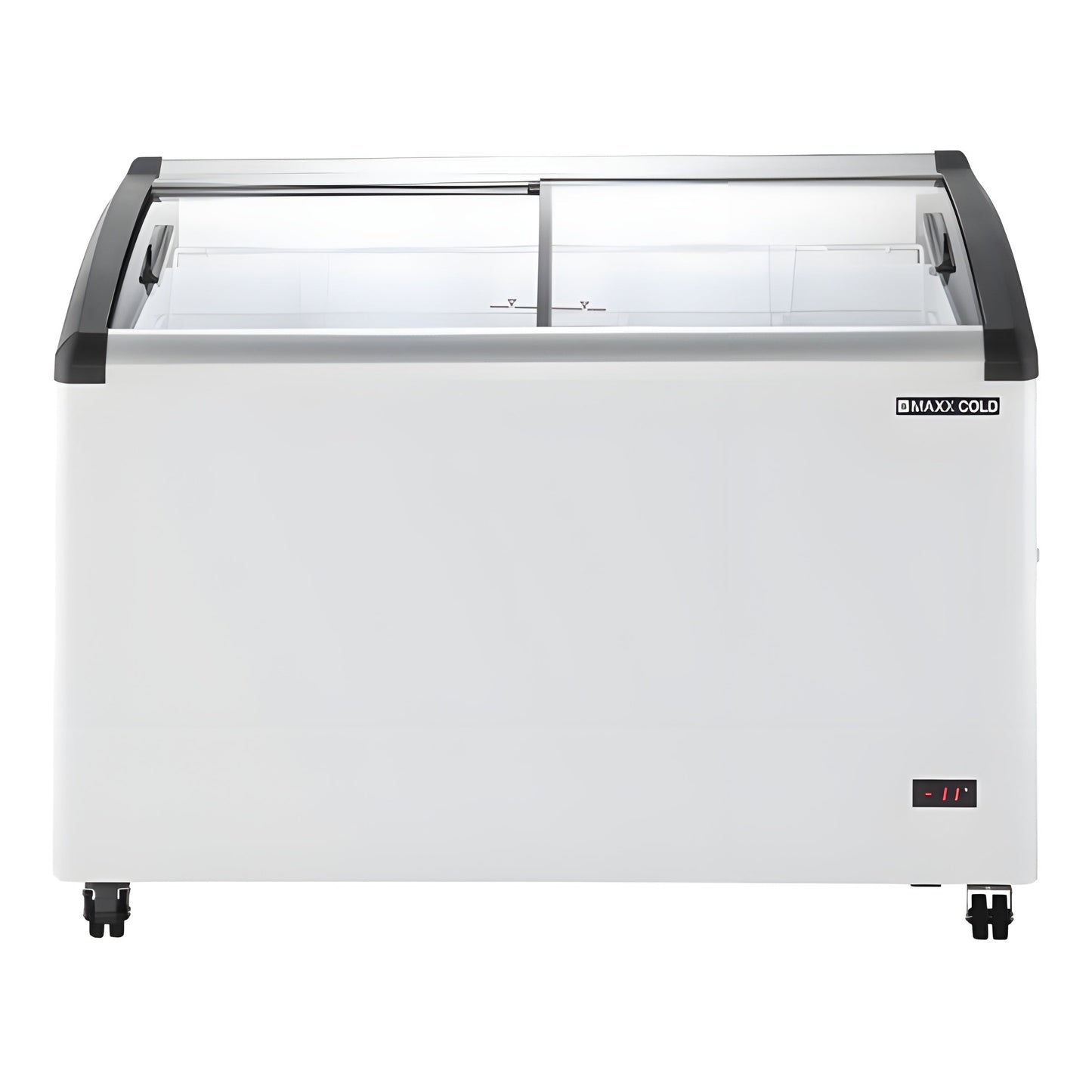 Maxx Cold Curved Glass Top Chest Freezer Display, 8.62 cu. ft. Storage Capacity, in White - MXF48CHC-5