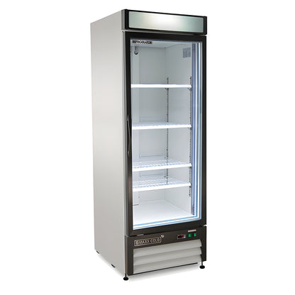 Maxx Cold Single Glass Door Merchandiser Freezer, 23 cu. ft. Storage Capacity, in White - MXM1-23FHC