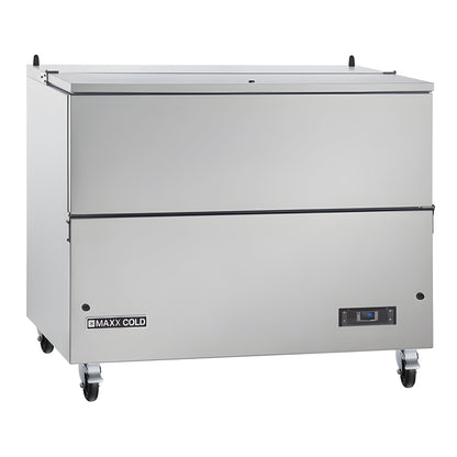Maxx Cold Milk Cooler, 49"W, Stores up to (12) 13" Milk Crates, in Stainless Steel - MXMC49HC