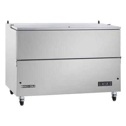 Maxx Cold Milk Cooler, 49"W, Stores up to (12) 13" Milk Crates, in Stainless Steel - MXMC49HC