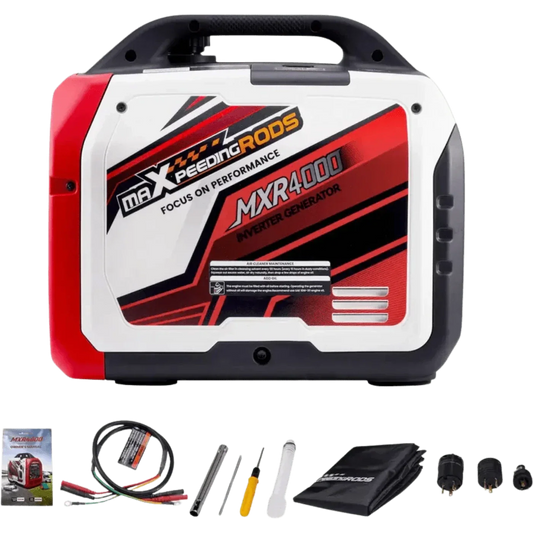 Maxpeedingrods Gas Inverter Generator 3200W/4000W Low THD Parallel RV Ready - MXR4000