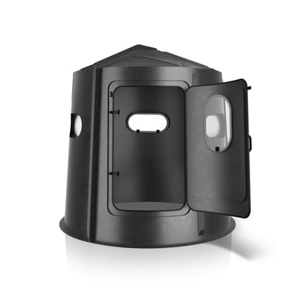 Maverick Blind 6-Shooter Deer Hunting Blind in Black with Clear Windows - 00211