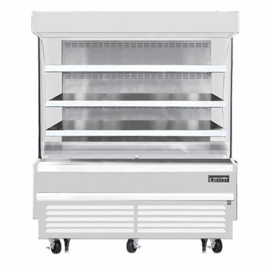Everest Commercial 60" Vertical Open Air Display Merchandiser - EOMV-60-W-28-S
