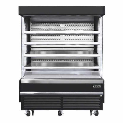 Everest Commercial 73" Vertical Open Air Display Merchandiser Refrigerator 37 cu. ft. - EOMV-72-B-35-T