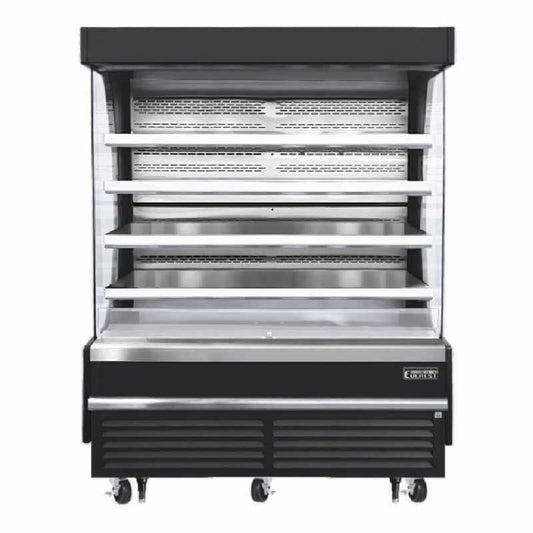 Everest Commercial 73" Open Air Display Merchandiser Vertical Refrigerator - EOMV-72-B-28-S