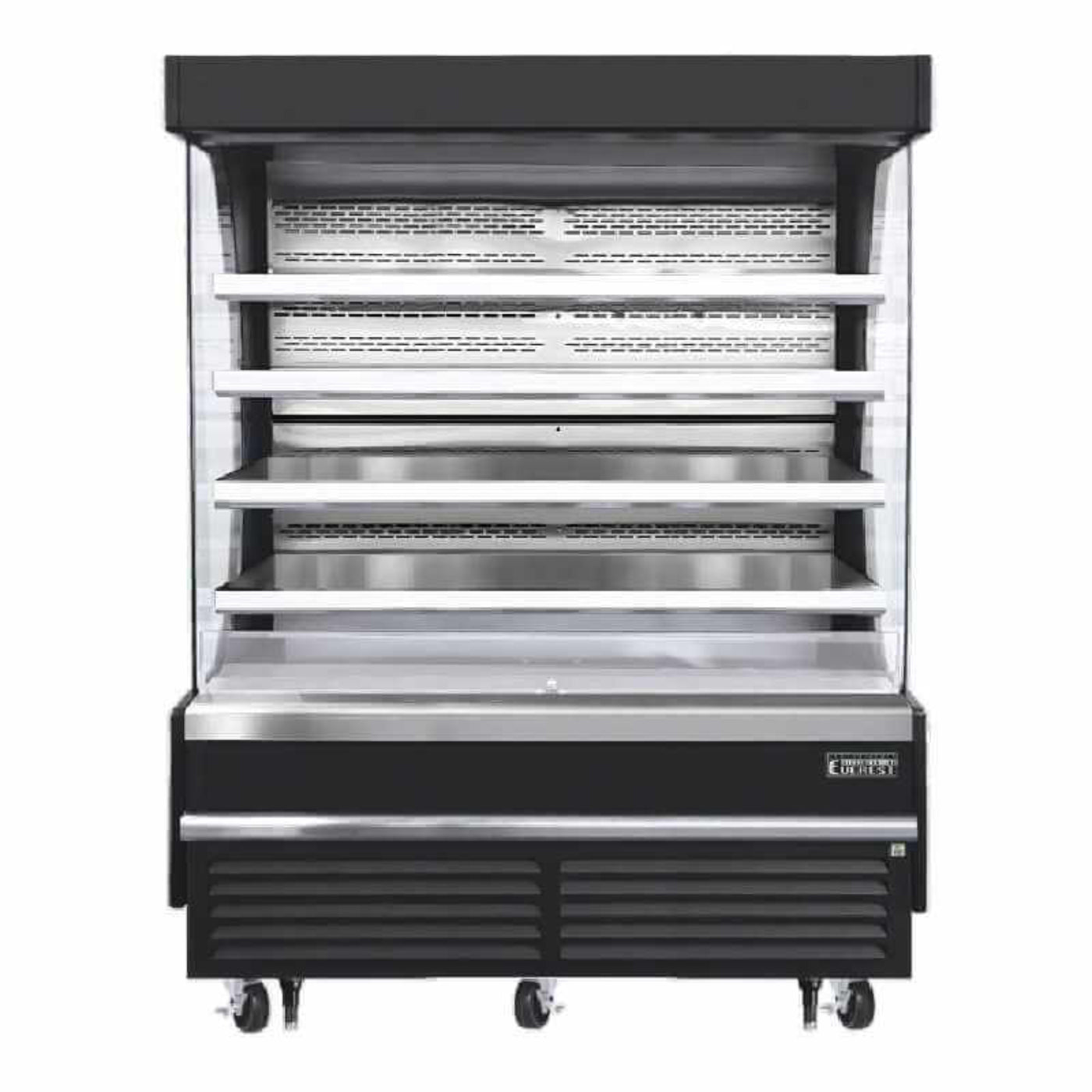 Everest Commercial 73" Open Air Display Merchandiser Vertical Refrigerator - EOMV-72-B-28-T
